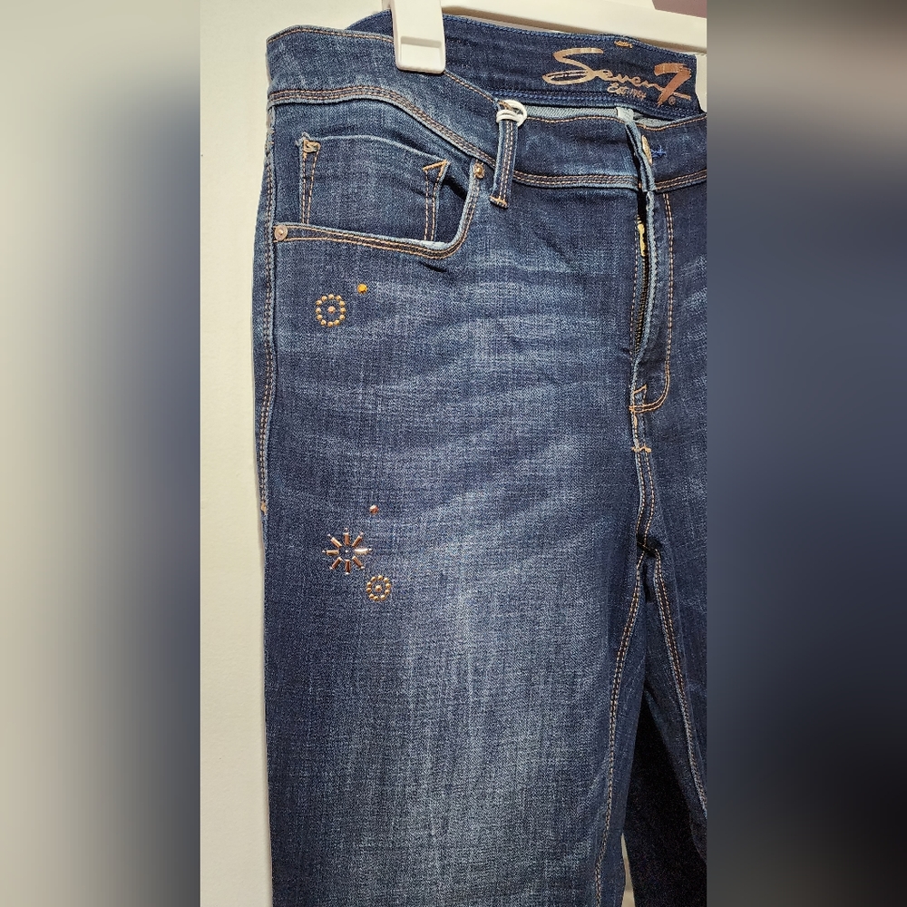 Lane Bryant Seven7 Limited Edition Embellished Jeans - Picture 3 of 16